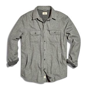 MARINE LAYER Lined Camping Shirt Dark Grey Men’s sz. Large